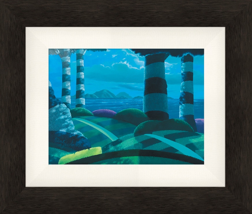 Moonlight Oasis 9x12 original framed