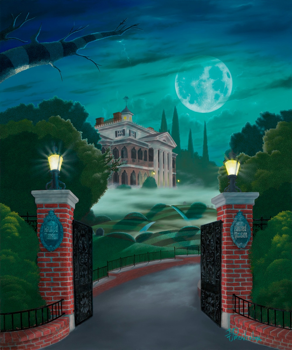"Welcome To The Haunted Mansion" 20x24 (oil on panel) by Michael Provenza