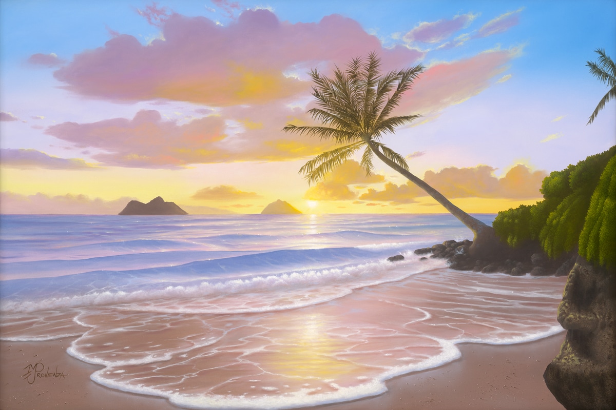 “Sunset Serenity” painting by Michael Provenza